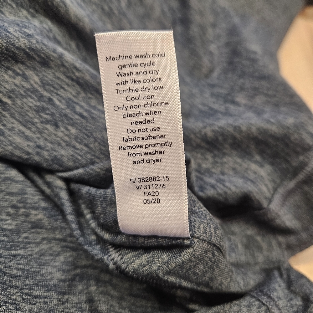 Athleta Uptempo Hoodie Women’s Size Small Gray Heather Thumbholes Drawstring - Picture 7 of 9